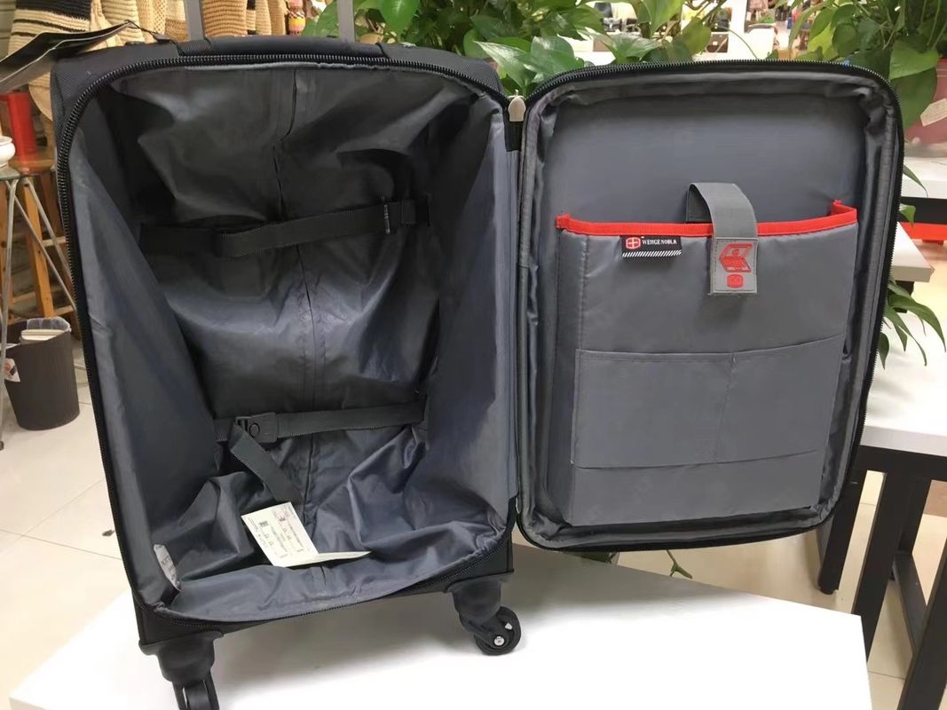 Lichte stoffelijke koffer 20 inch 22 inch 24 inch Zwarte kleur