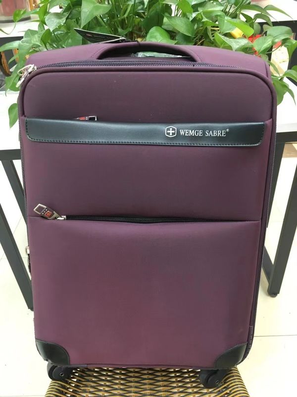 Lichte stoffelijke koffer 20 inch 22 inch 24 inch Zwarte kleur
