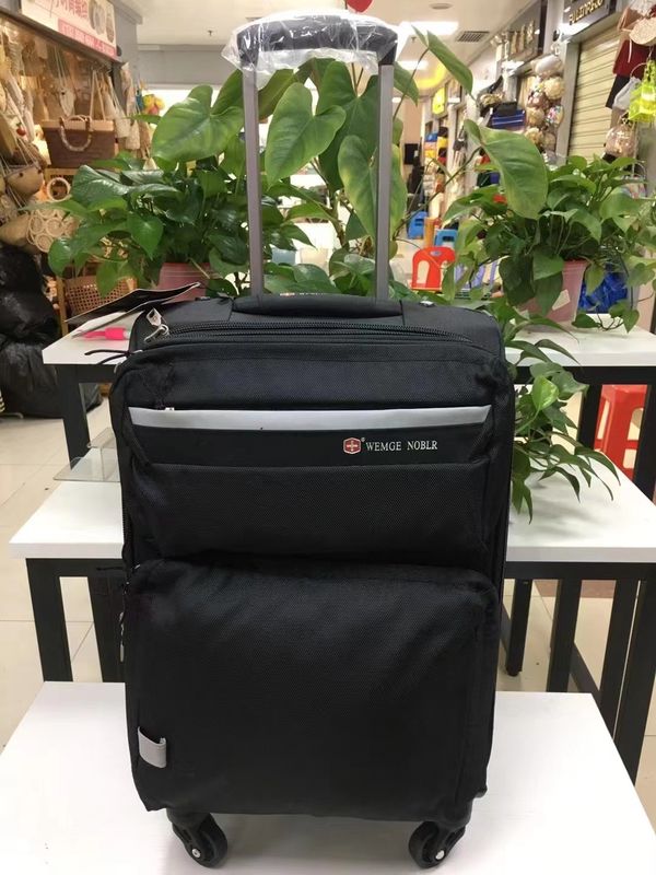 Lichte stoffelijke koffer 20 inch 22 inch 24 inch Zwarte kleur