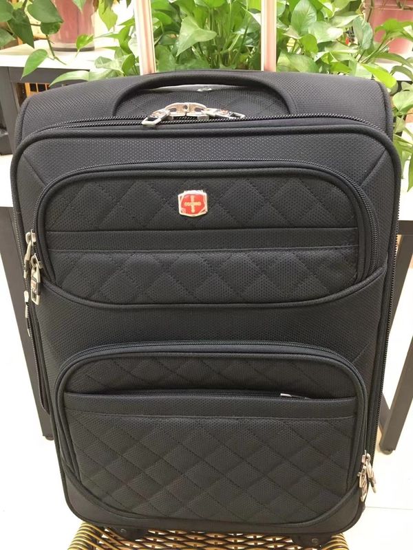 Lichte stoffelijke koffer 20 inch 22 inch 24 inch Zwarte kleur