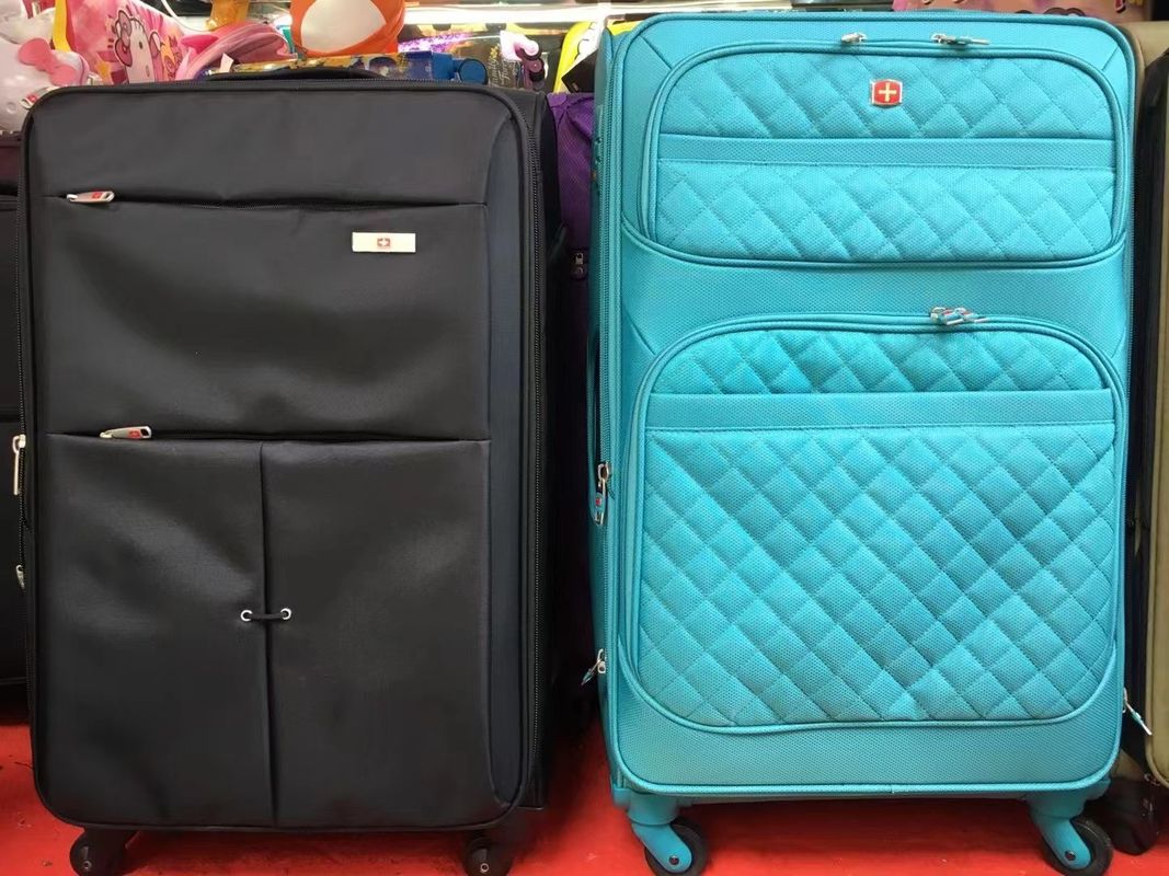 Lichte stoffelijke koffer 20 inch 22 inch 24 inch Zwarte kleur