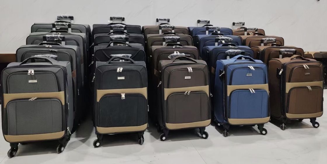 Multicolor Unisex stof Spinner bagage, Polyester stof cabine koffer