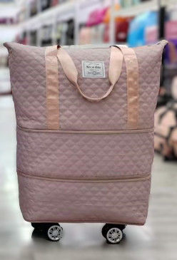 Carry-On Universal Wheel Multifunctionele Multi-Layer Expansion Business Grid Pattern Reis Duffel Bag