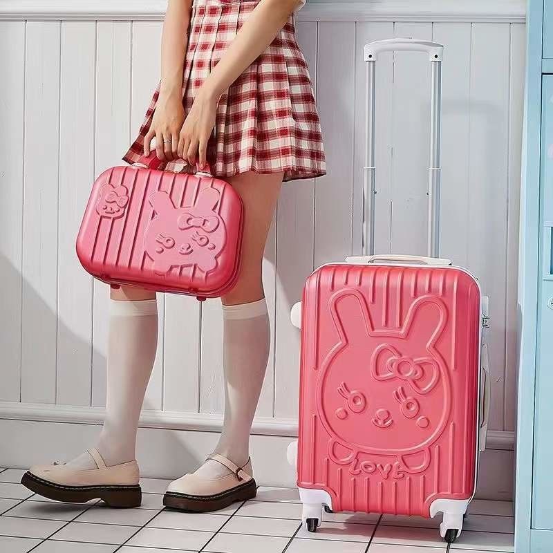 Goedkope cartoon ABS bagagesets 14 20 24 inch reis trolley tassen 4 wielen bagage koffer met combinatie slot