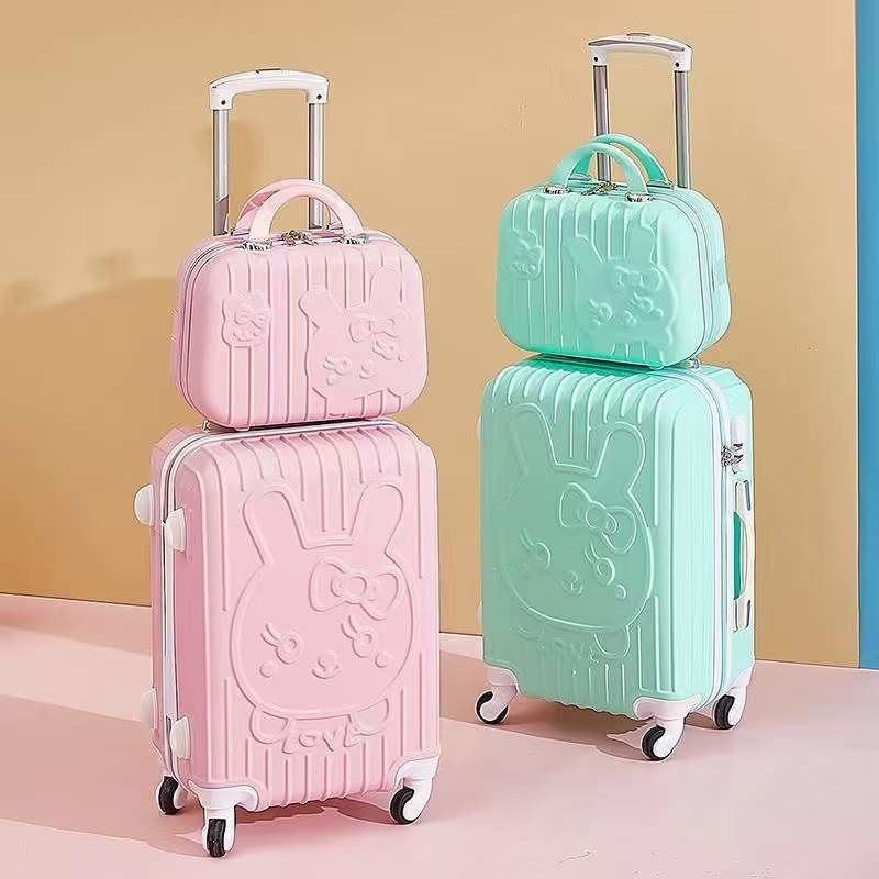 Custom Hot Sells Goedkope Koffer Kinderen Kinderen Kinderen Reis Trolley Roze Schooltas Koffer Bagage Set