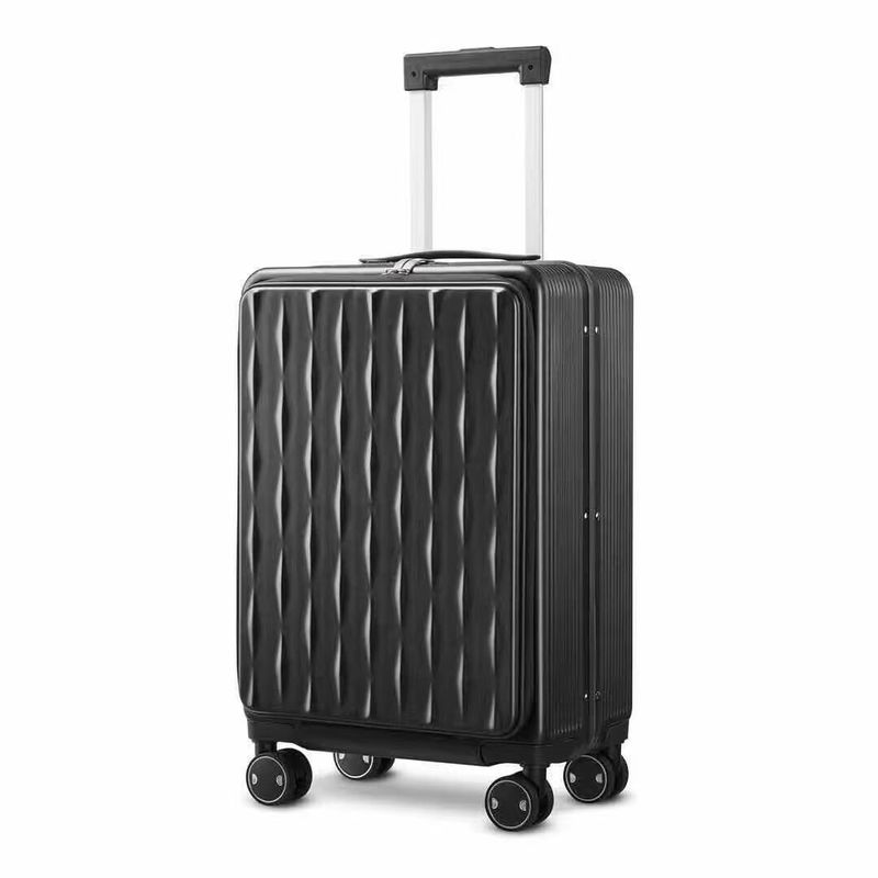 ABS PC bagage vooropengestelde kofferbak multifunctioneel rits trolley koffer reis wachtwoord instapkoffer