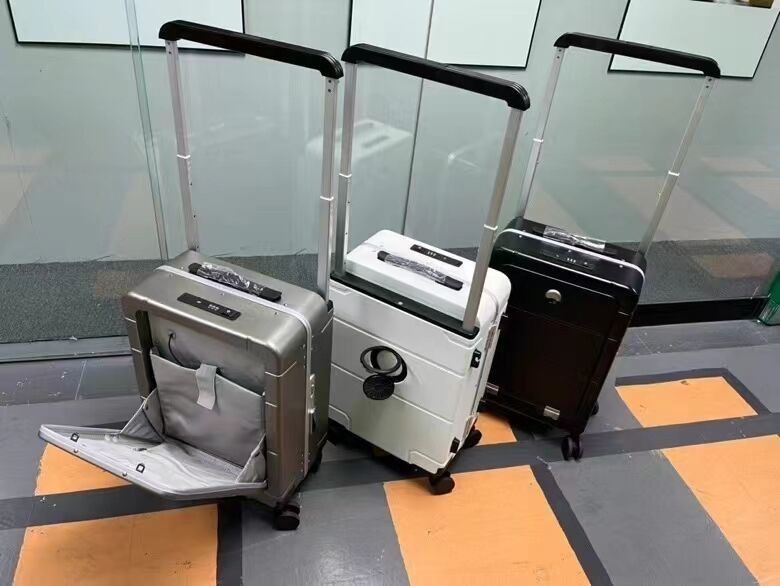 Nieuwste mode Reistassen Trolley Bagage Custom Koffer PC Hard Shell Koffer met open zak