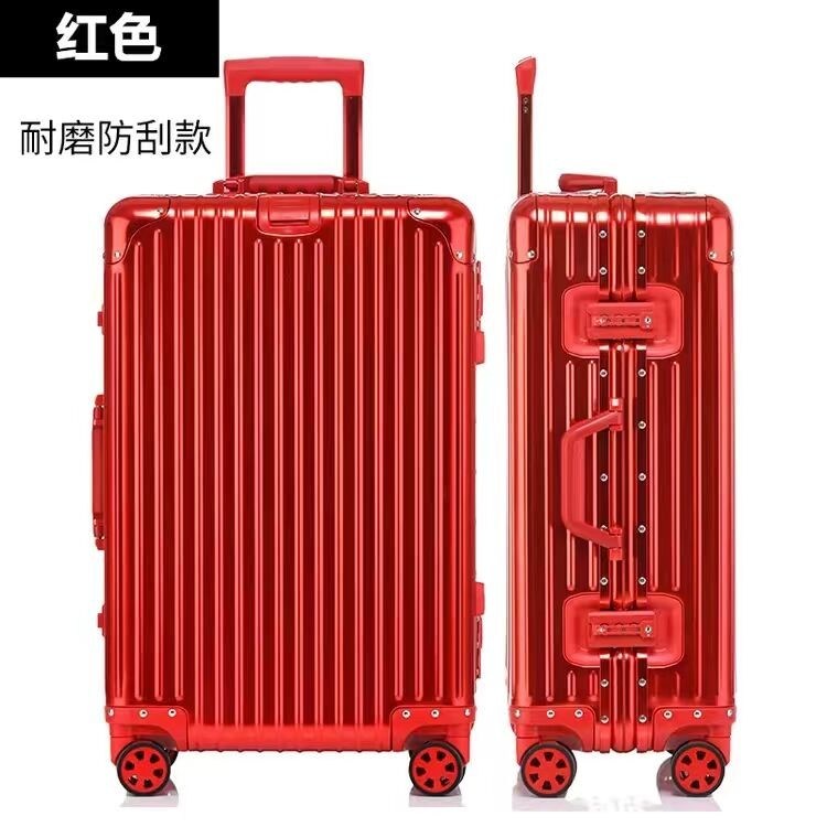 Aluminium frame reis trolley met stille wielen Duurzame harde schelp Op maat gemaakte reis koffer bagage