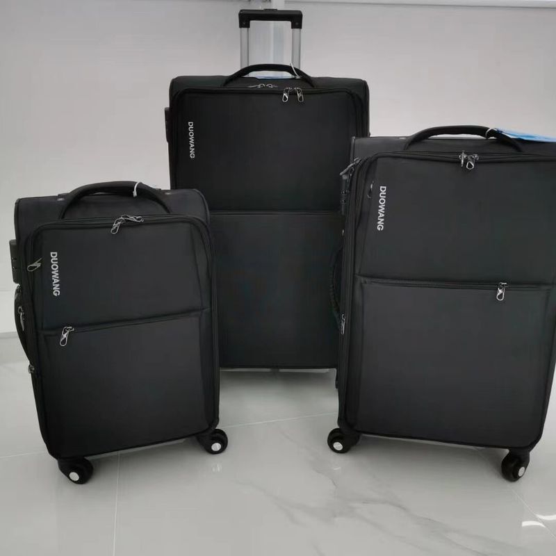 Hoogwaardige groothandel waterdichte Oxford zachte bagage polyester vintage trolley koffer sets