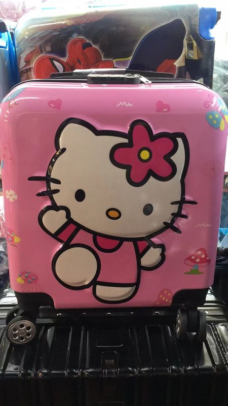 Logo Custom 18 inch Nieuwe Cartoon Boarding Case Kinderen Universal Wheel Trolley Case Anime Bagage Kinderen Bagage