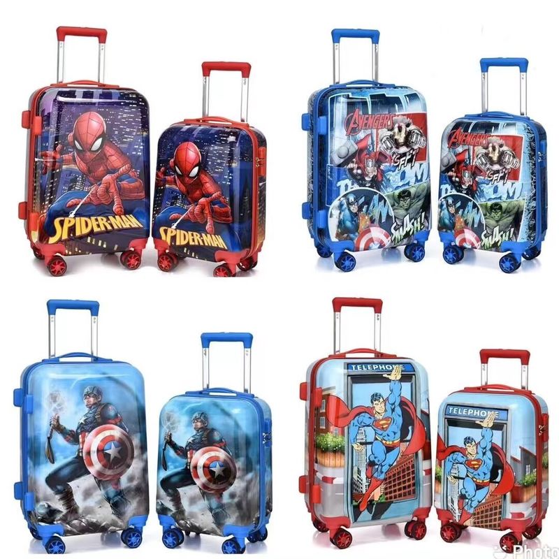 Nieuwe Cartoon Gift Boarding Case Kinder Universal Wheel Trolley Case Anime Bagage Kinder Bagage