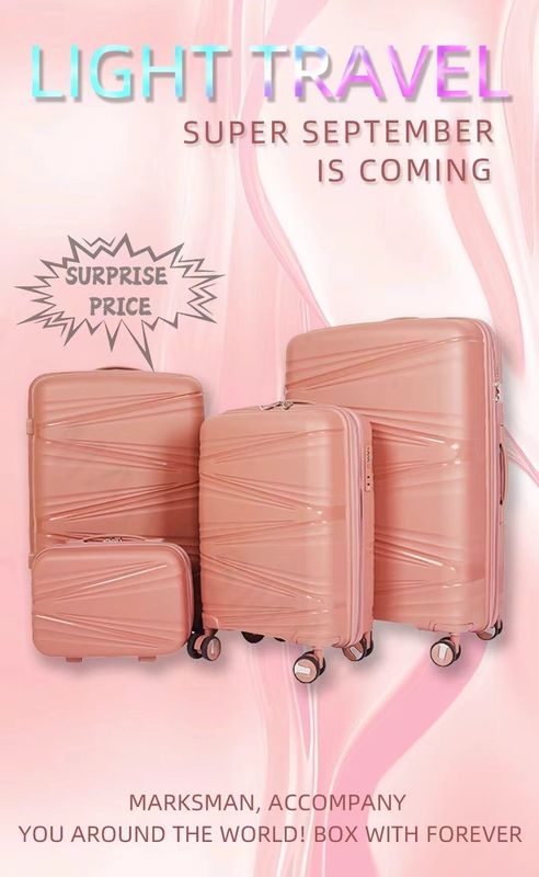 PP bagage van Accepteren Op maat gemaakte universele wiel en dubbele rits High Quality bagage sets