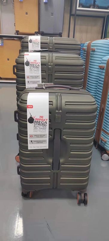 Hoogwaardige PC draagbare bagage set dubbel wielen spinner koffer trolley met dubbele wielen