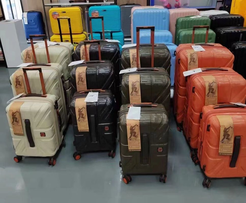 Ontwerp 20/24/28 inch 3-stuk PC ABS trolley tas Rood Reis koffers Koffer