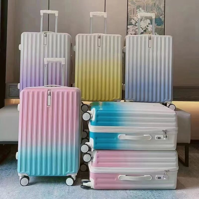 Warm verkopen Groothandel Verlaagde Kleur ABS+PC Suiutcase Bagageset Afneembare Wielen Trolley Koffer Kleurrijke Bagage