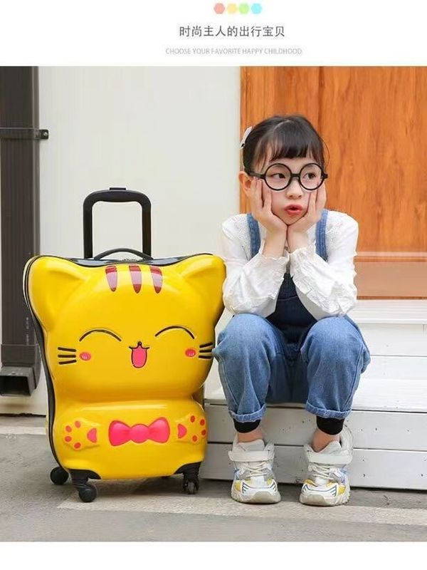 Carry On Koffer Op Wielen Reizen Rolling Bagage Kinderen Afgeronde Bagage Kabine Trolley Tas Schattige Kleine Koffer