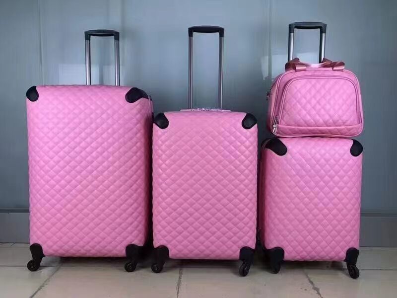Groothandel Designer Custom Logo Print Trolley PU Lederen Reistassen Sets Reiskoffers Bagage