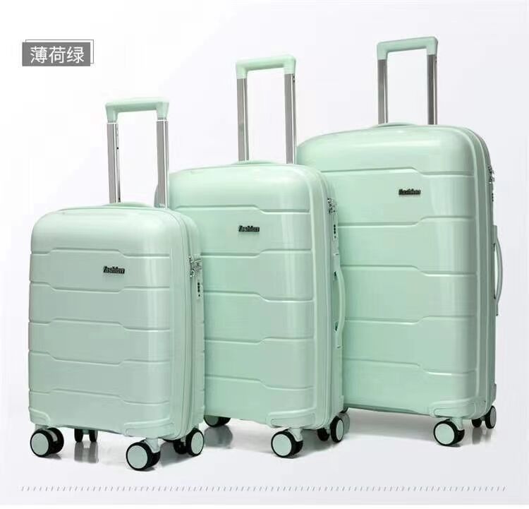 Hoogwaardige vrouwen trolley koffers 3 stuk reis bagage PP bagage sets roze koffer voor reizen