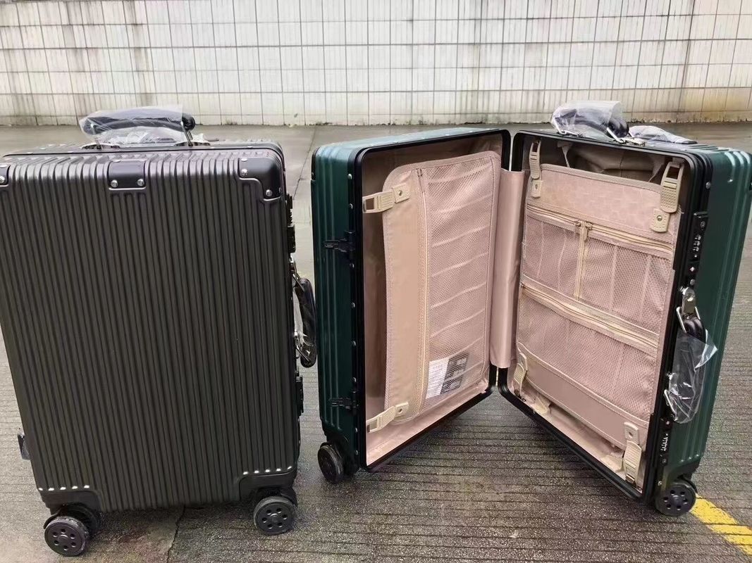 Nieuw ontwerp Unisex bagage trolley Modieus Front Open Laptop Reistassen Met Spinner Caster Lugagge