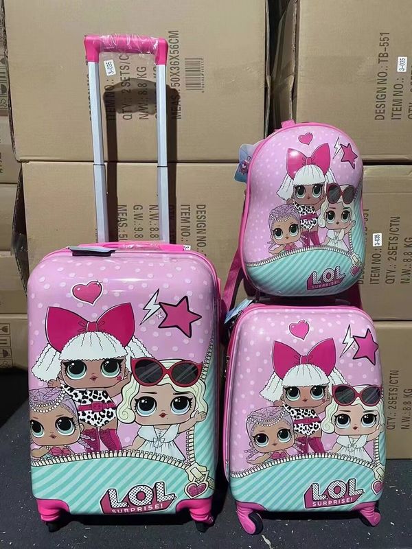 Kinderen dragen op bagage set rollende koffer waterdicht boeken tas school goedkoop kinderen dieren pc kinderen bagage school