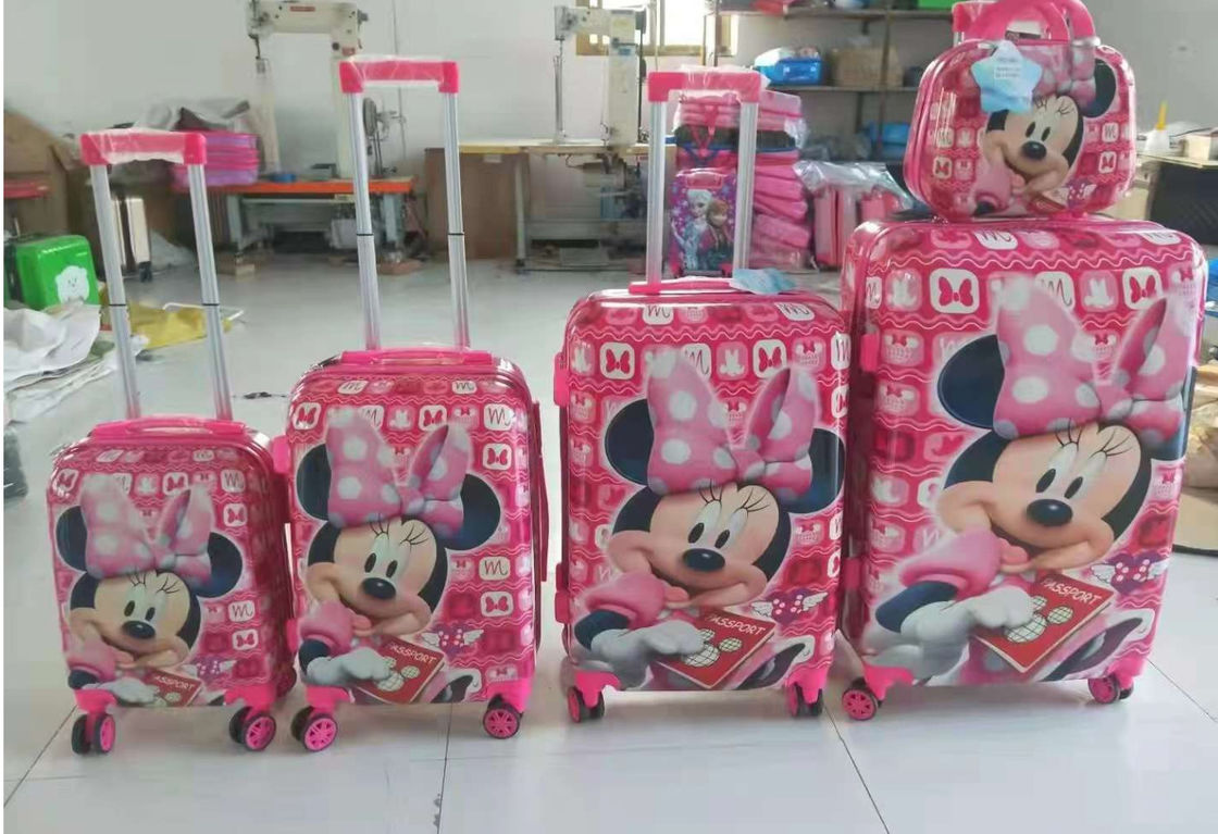 Groothandel New Style Cartoon Kinderen Meisje Prinses Dier Muis Kt Kat Roze Koffer Trolley Bagagezakken