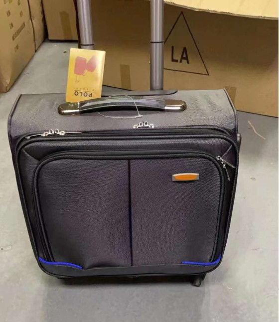 Leisure Design lichtgewicht zacht dubbel 4 wielen spinner aluminium trolley draagbare reistas bagage trolley