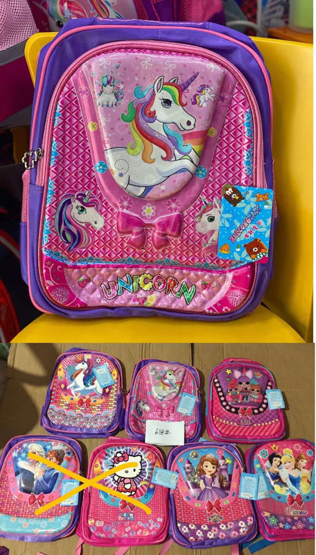 3D schattig eenhoorn kind rugzak 2pc set met potlood koffer voor meisjes en jongens boekzak warm verkoop nieuwe mochila