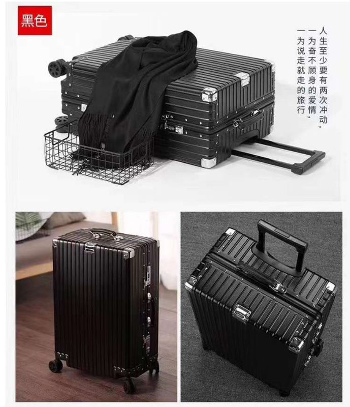 Warm te verkopen bagageset Aluminium frame bagage mannelijke robuuste zakelijke grote capaciteit reiskoffer