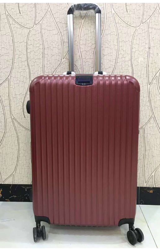 Hoge kwaliteit 4 Dubbele wielen Hard Shell PC Aluminium Frame Tsa Lock Volwassen reizen Rode koffers Bagage