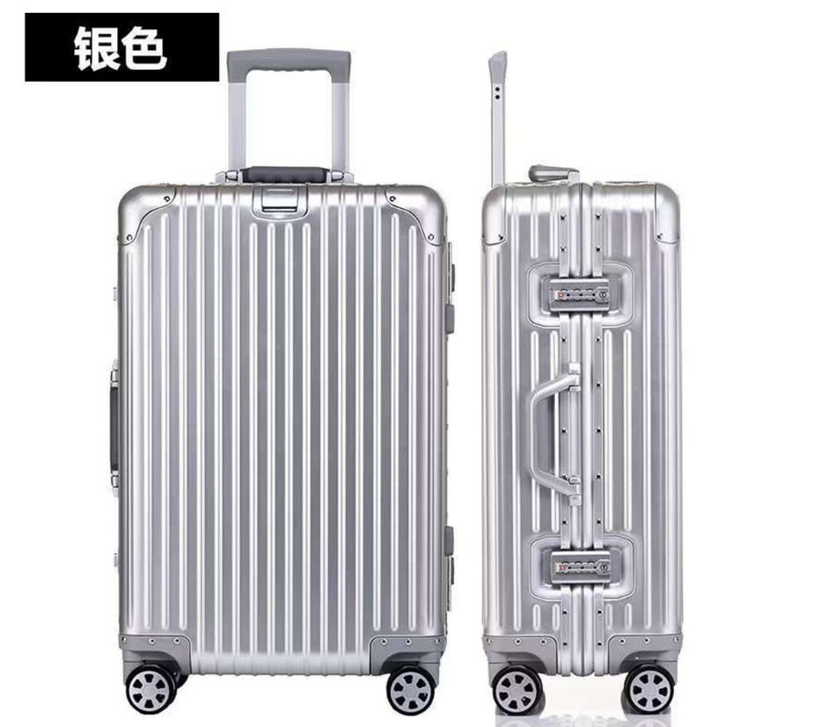 Aluminium reisbagage Hard Trolly Case Nieuwe aluminium koffer 4 spinners Wielen Lichte koffer Pakkoffer Koffer