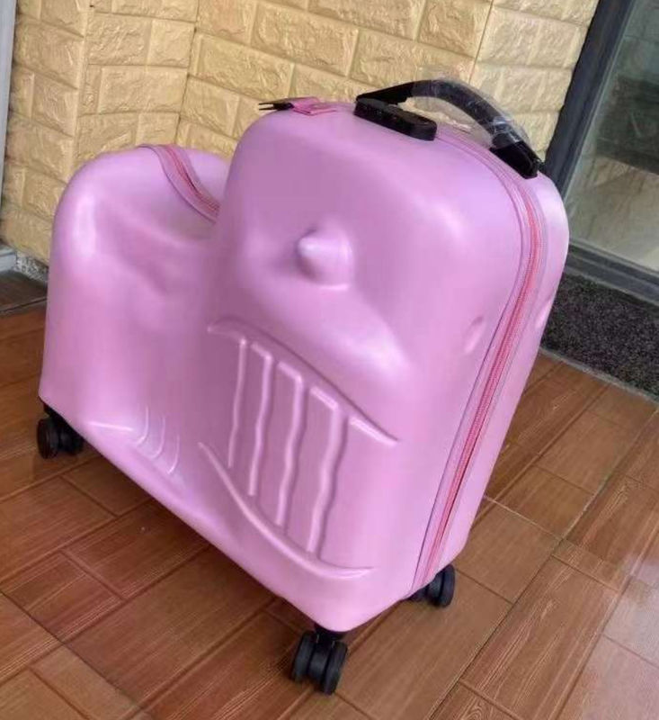 Kinderen zitbare trolley box fietsen koffer cartoon bagage 24 inch een rijdbare baby trolley kinderen rollende peuter