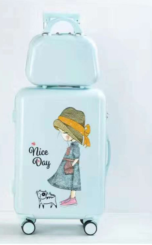 ABS gedrukt Carry On Trolley School Reizen Kinderen Bagage Tas Koffer Voor Kinderen