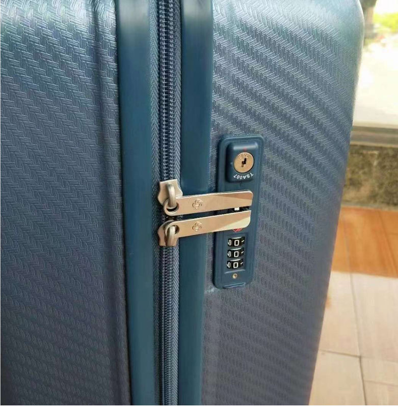 Unisex ABS reissaketset Factory Direct 3-Piece Spinner Caster Carry-On Check-In Trolley koffers voor buiten