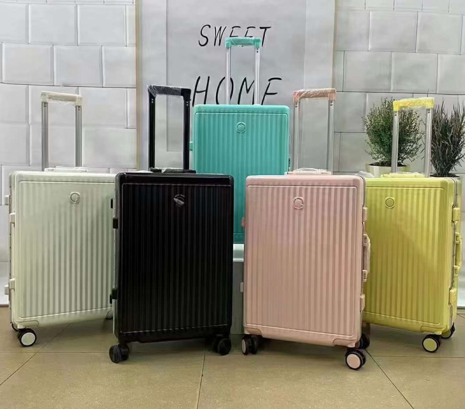 Kleurrijke rits, lichtgewicht, duurzaam, hardshell, vierwielspinner, cabine, reiskoffer