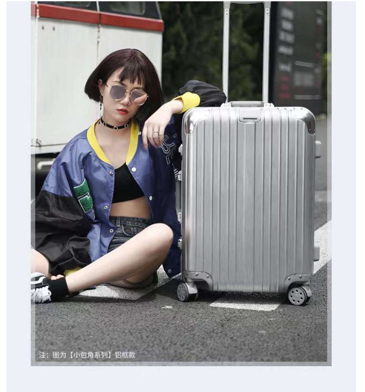 Hard Shell 2024 Bagage Duurzaam Gemaakt van roestvrij staal staaf Aluminium Frame Luxe Koffer Vliegtuig Trolley Waterdicht