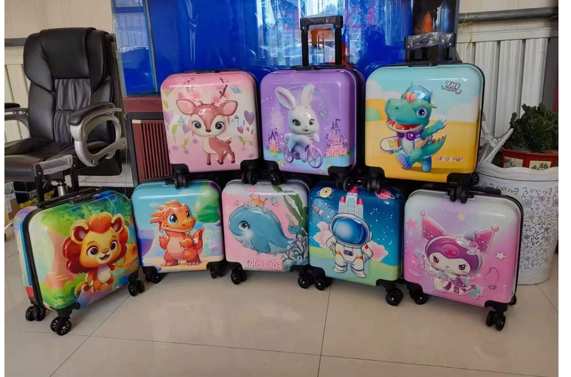 Groothandel Hot Sale Custom Design Cartoon Afneembare Kinderen Trolley School Bagage Bag Voor Kinderen Met Wielen