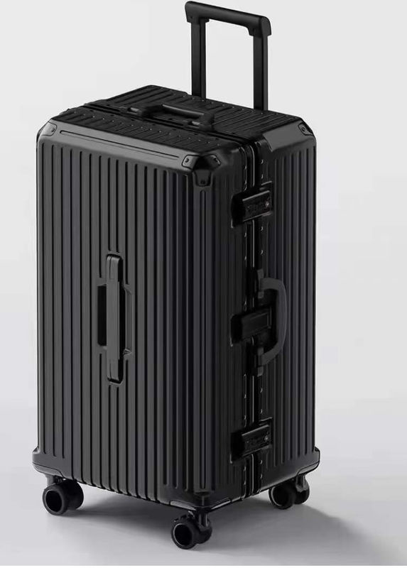 Nieuwe aankomst Vintage Multifunctionele Abs Aluminium Bagage Hardside Trolley Case Reis Bagage Koffer Met Cup Holder