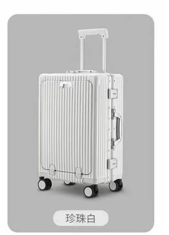 Best verkopende Custom Duurzame Trolley Case ABS Koffer Vooropening Dubbel Open Draag op bagage