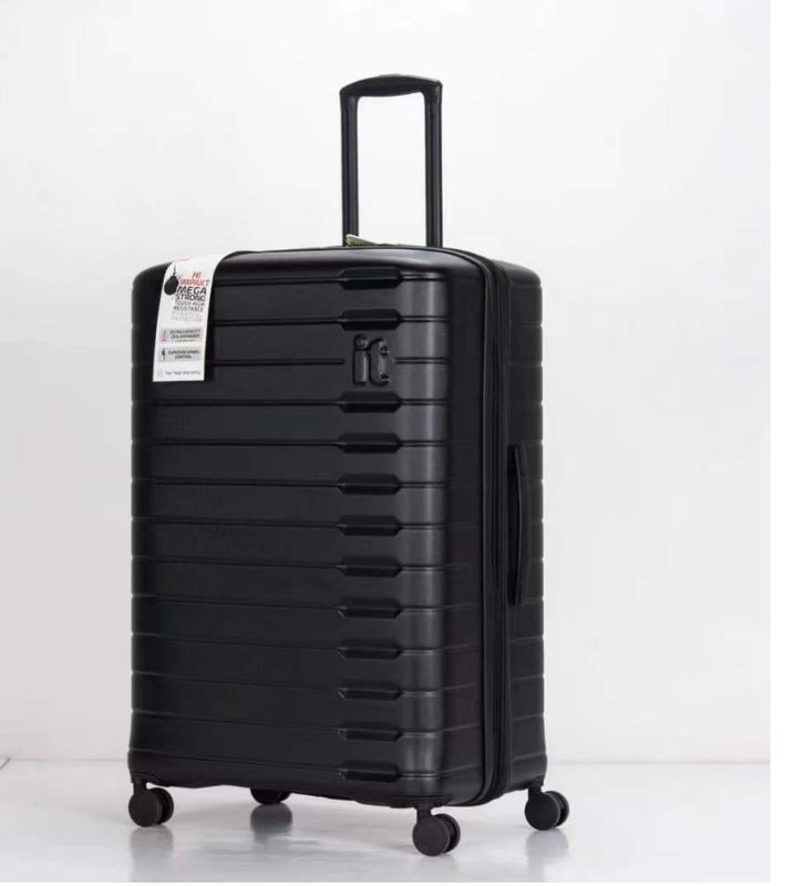 Zwart Onbreekbaar PP Nieuwste Koffer Duurzame Reistas 28 Uitbreidbare TSA Lock Baggage Sets Voor Zakenreis
