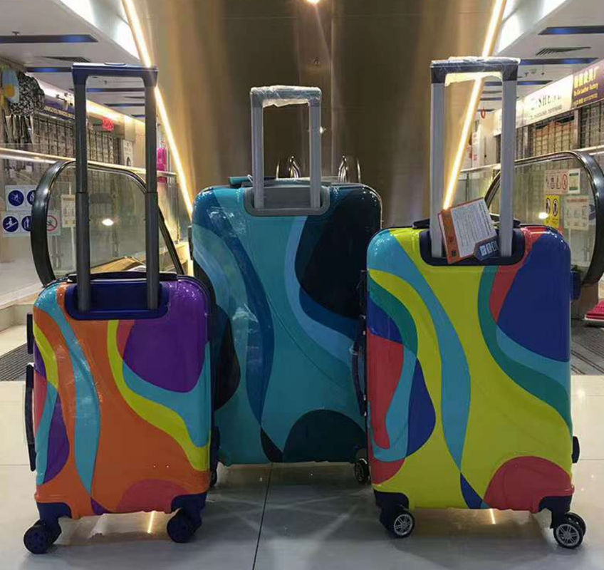 Classic Vintage ABS 3 Pieces Set Trolley Bags Hard Shell Traveling Spinner Kofferpakket Set