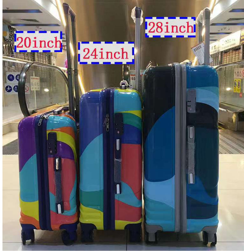 Classic Vintage ABS 3 Pieces Set Trolley Bags Hard Shell Traveling Spinner Kofferpakket Set