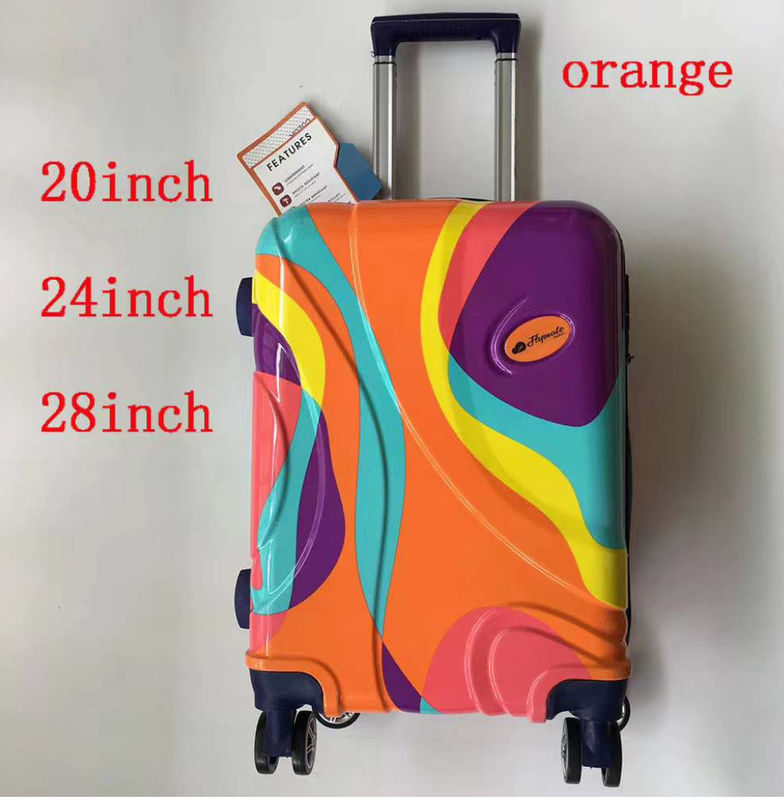 Hoogwaardige ABS/PC-hoes Hard kleurrijke reis trolley tassen reis koffer sets ABS drukbagage