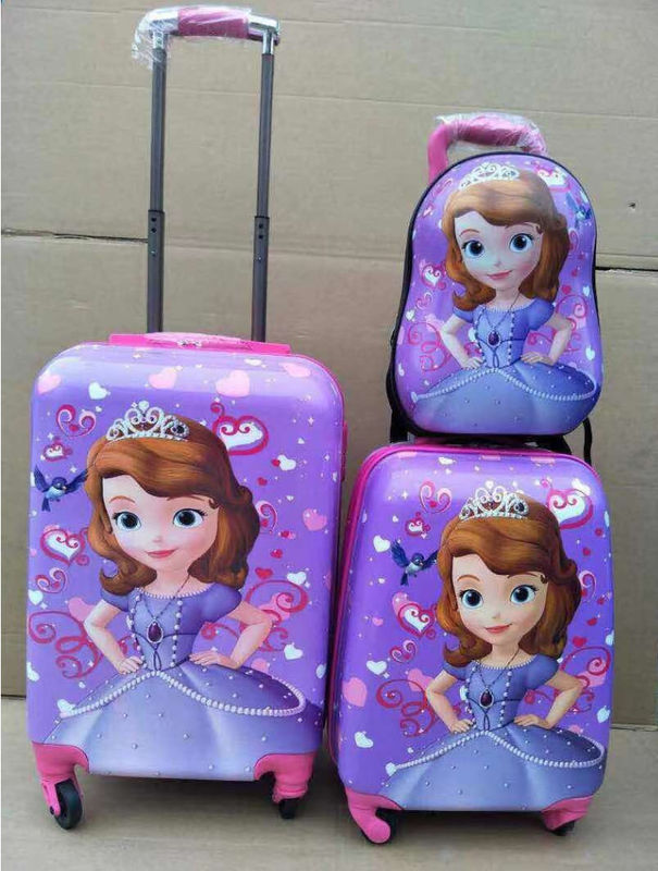 Custom Hard Traveling Kinderen Tassen Trolley Bagage Rugzak Trolley School Tassen Set Voor Kinderen Meisje