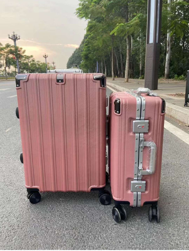 Klassiek lichtgewicht anti-crack spinner koffers bagageset 4 wielen harde zijde waterdicht trolley bagageset met slot