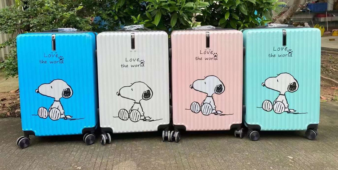 Populaire dames reiskafset Modieus 056 Nieuwe afneembare tas met spinner voor kinderen Karton koffer Whee