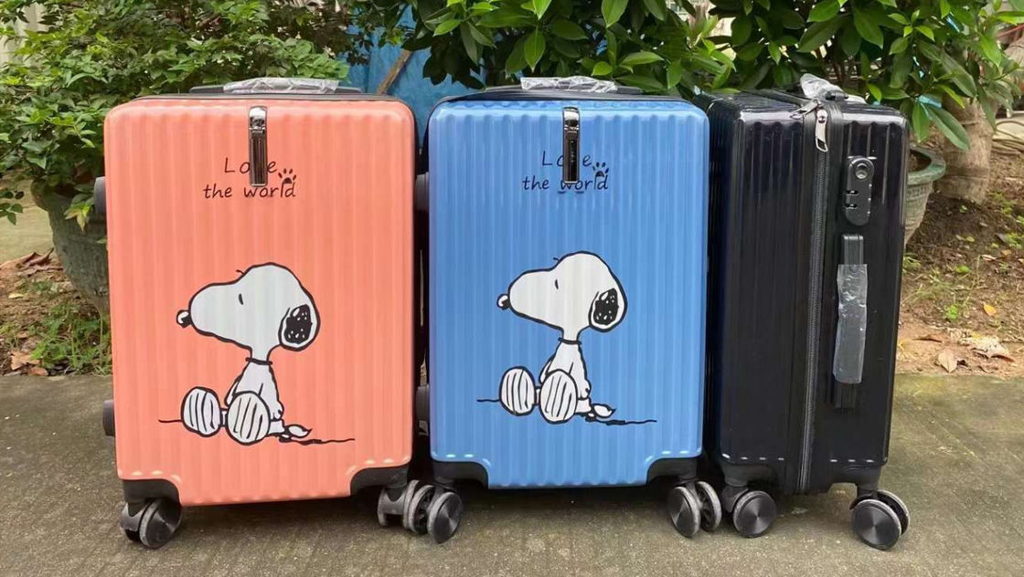 Populaire dames reiskafset Modieus 056 Nieuwe afneembare tas met spinner voor kinderen Karton koffer Whee