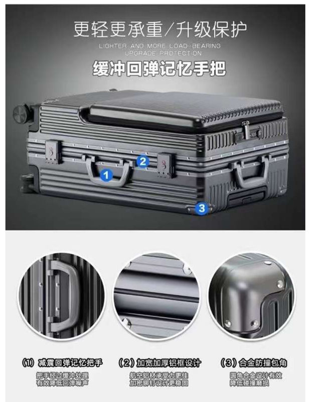 Spinner trolley voor bagage met TSA sloten Zwart, donkergroen, rood, Carry-On 20-Lnch, PC Hardside koffer met Front Poc