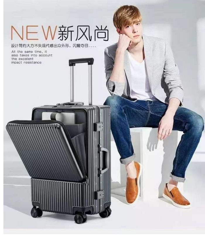 Spinner trolley voor bagage met TSA sloten Zwart, donkergroen, rood, Carry-On 20-Lnch, PC Hardside koffer met Front Poc
