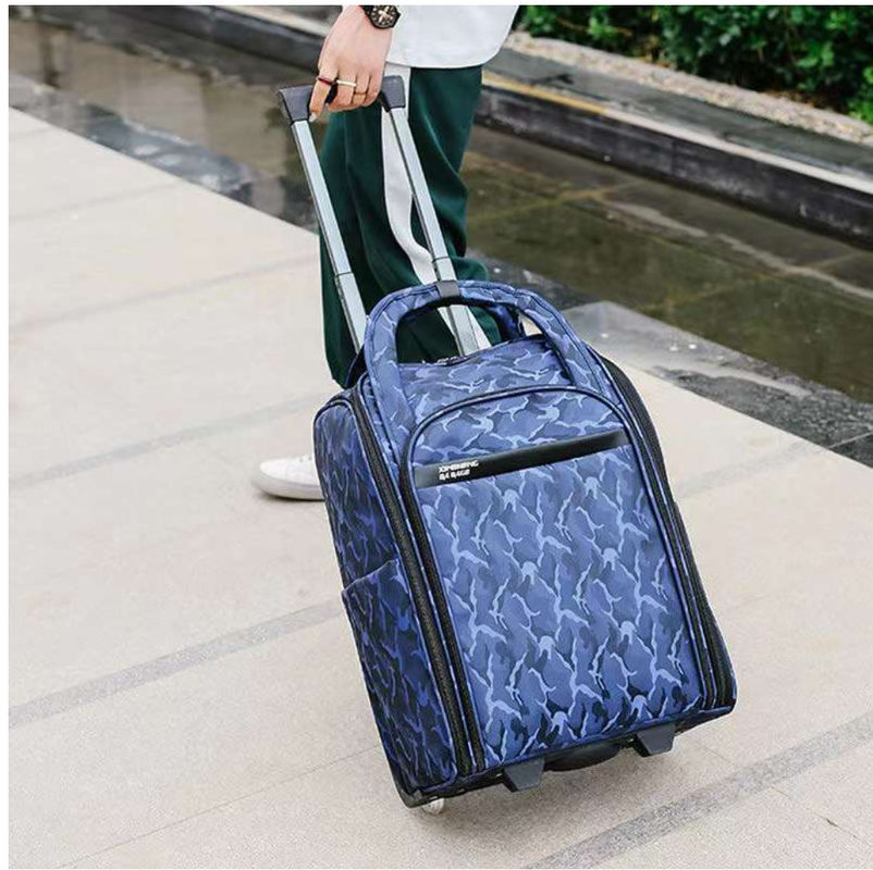 Softside Kids Bagage School Trolley Bag 4 Wheels Reistas Jongens rugzak met trekstok