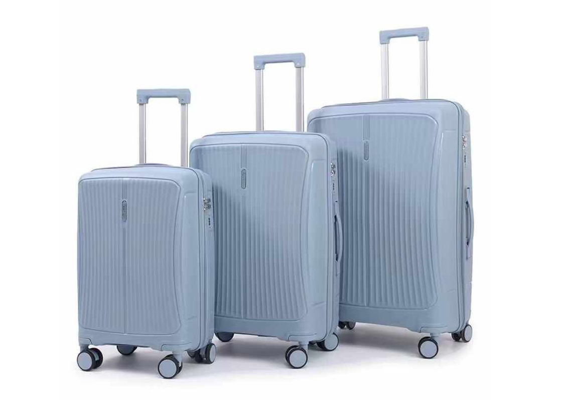 Match kleur standaard maat 20 24 28 inch Hard koffer set reiscabine tas dragen op lichtgewicht 3 stuk PP trolley bagage